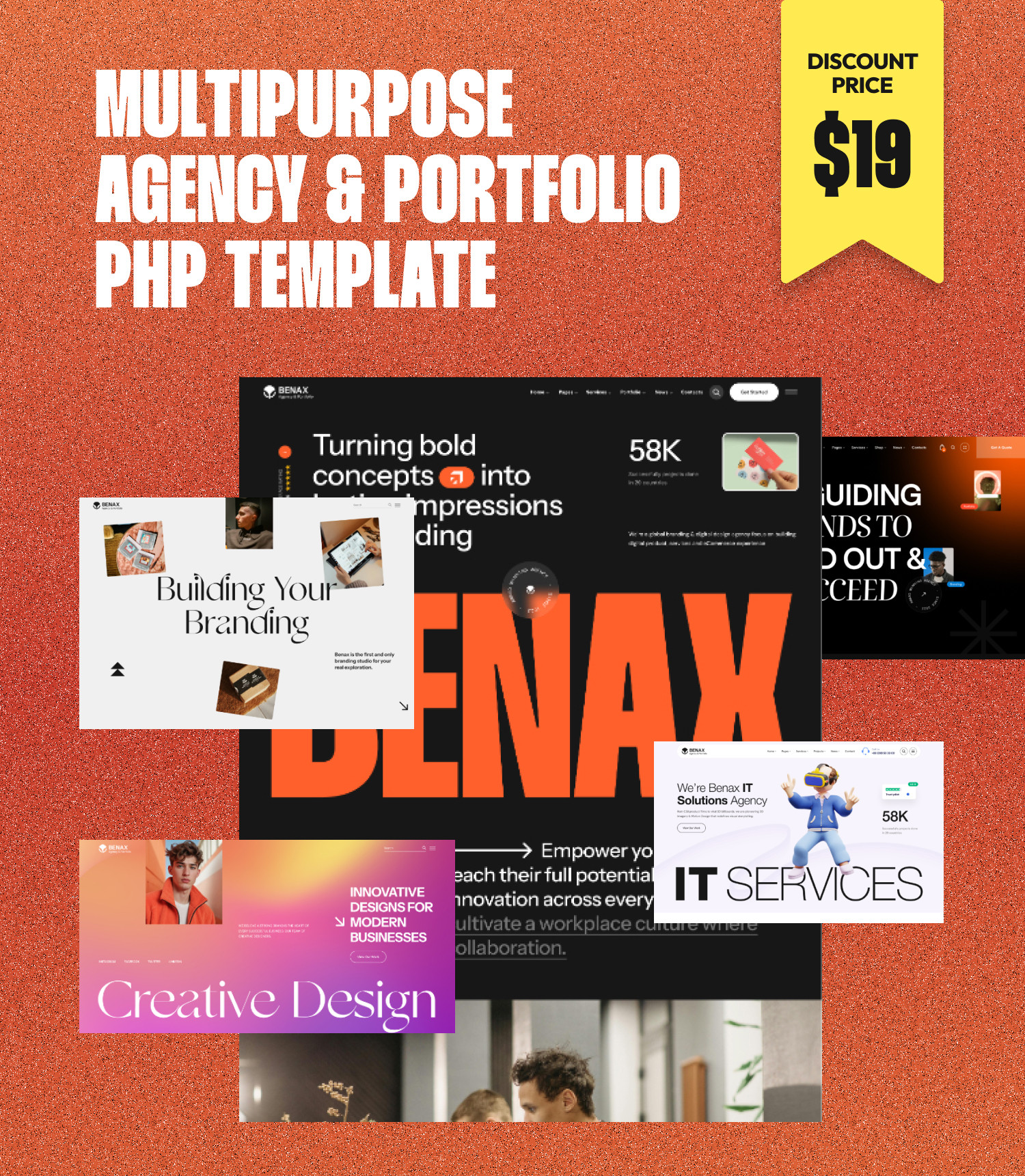  Benax - Multipurpose Agency & Portfolio HTML Template
