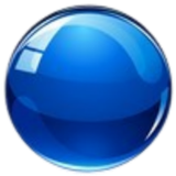 3D BUTTON bluew 200px