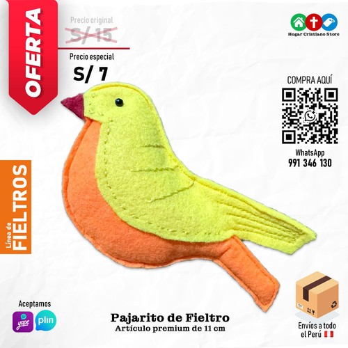 HCS00105 Pajaro de Fieltro.jpg