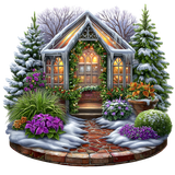 Enchanted Winter Garden Element (73)