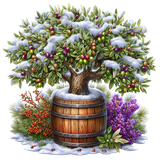 Enchanted Winter Garden Element (52)