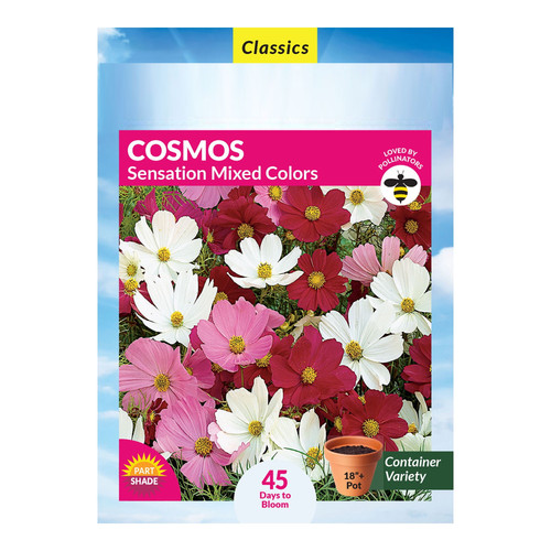 17 Ferry Morse 480 MG Cosmos Sensation Mixed Colors Annual Flower Seeds Full Sun 4a3b02de e9f5 4e25 .jpg