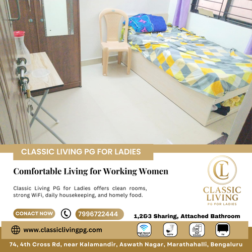A perfect place for working women to stay comfortably. Visit today to check availability.