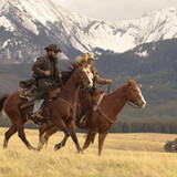 L-R: Cole Hauser as Rip Wheeler and Kelly Reilly as Beth Dutton in Dutton Ranch, episode 1, season 1