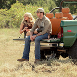 L-R: Natalie Alyn Lind as Oreana and Finn Little as Carter in Dutton Ranch, episode 2, season 1, str