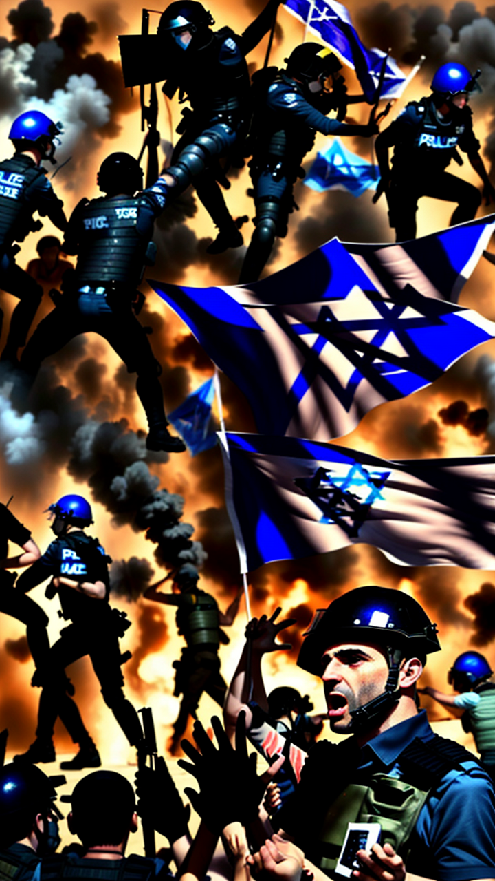 Hundreds of Israelis protest against war, clash with police