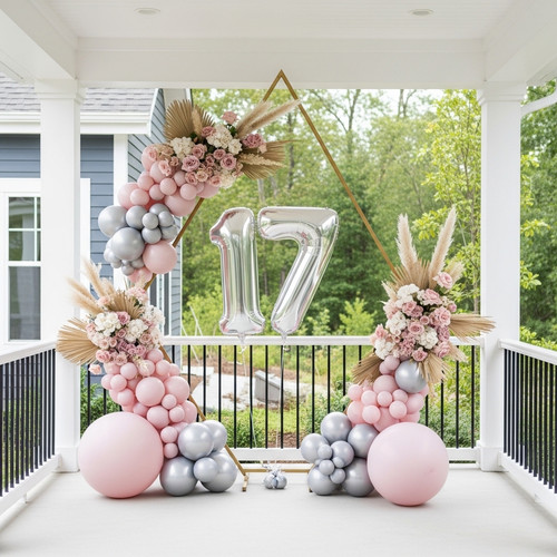 32 Inch Big Sliver Large Number 17 Mylar Foil Balloon For Helium & Air Filled Premium Self Seal Ball.jpg