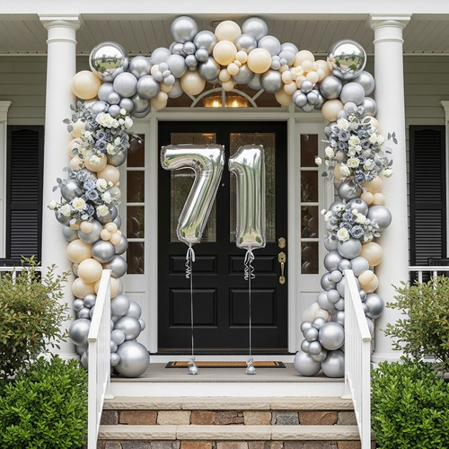 32 Inch Big Sliver Large Number 71 Mylar Foil Balloon For Helium & Air Filled Premium Self Seal Ball.jpg