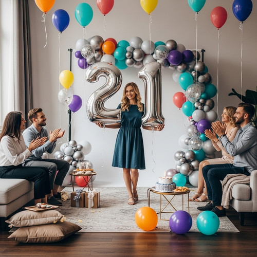 32 Inch Big Sliver Large Number 21 Mylar Foil Balloon For Helium & Air Filled Premium Self Seal Ball.jpg