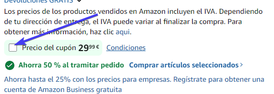 captura de pantalla de ayuda para conseguir la oferta temporal