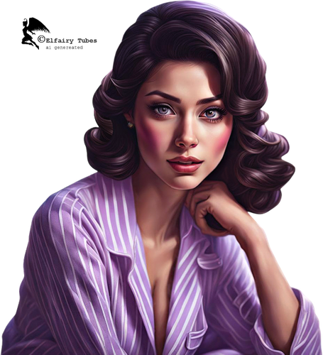 psp tube pajama woman001ef.png