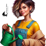 psp tube gardening woman001EF