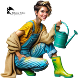 psp tube gardening woman 006EF