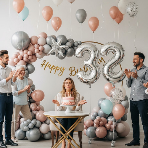 32 Inch Big Sliver Large Number 32 Mylar Foil Balloon For Helium & Air Filled Premium Self Seal Ball.jpg