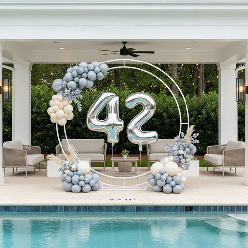 32 Inch Big Sliver Large Number 42 Mylar Foil Balloon For Helium & Air Filled Premium Self Seal Ball.jpg