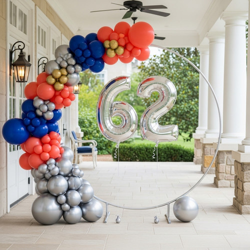 32 Inch Big Sliver Large Number 62 Mylar Foil Balloon For Helium & Air Filled Premium Self Seal Ball.jpg