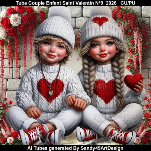 Tube Couple Enfant Saint Valentin N°9 20264