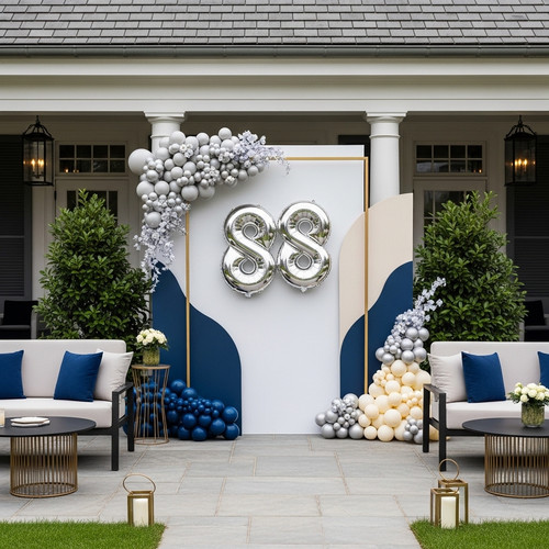 32 Inch Big Sliver Large Number 88 Mylar Foil Balloon For Helium & Air Filled Premium Self Seal Ball.jpg