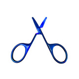 TESOURA ABDZ FLEX ROUND BLUE