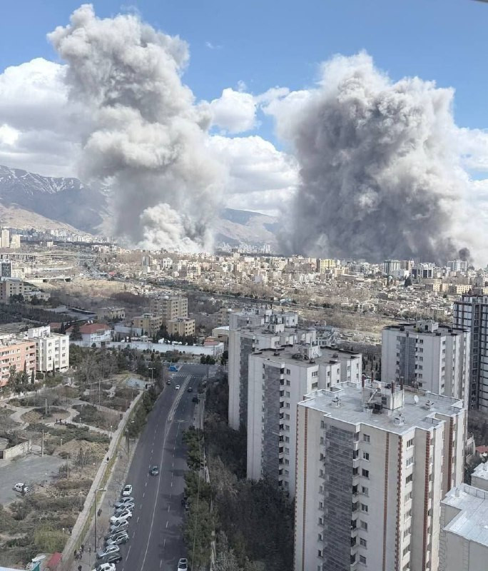 جانب من عدوان جديد على طهران الآن...