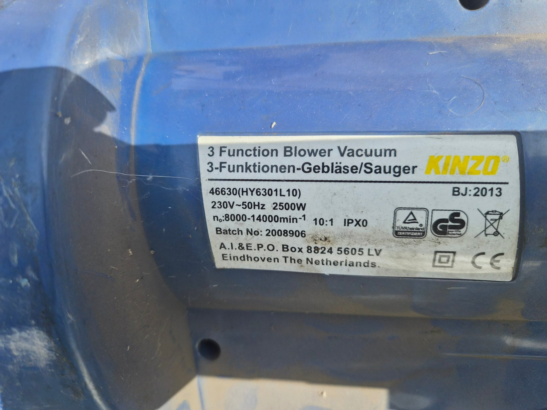 Kinzo bladblazer/bladzuiger met ingebouwde hakselaar - Image 3