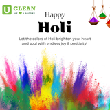 Warm festive wishes from your trusted laundry service in Horamavu. Happy Holi.