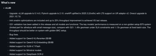 Screenshot 2026 03 02 at 11 13 49 Release llm scaler vllm beta release 0.14.0 b8 · intel llm scaler 
