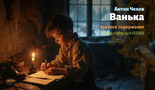 Читать краткий пересказ романа Антона Чехова «Ванька». Ванька, Чехов, краткое содержание Антон Чехов.jpg