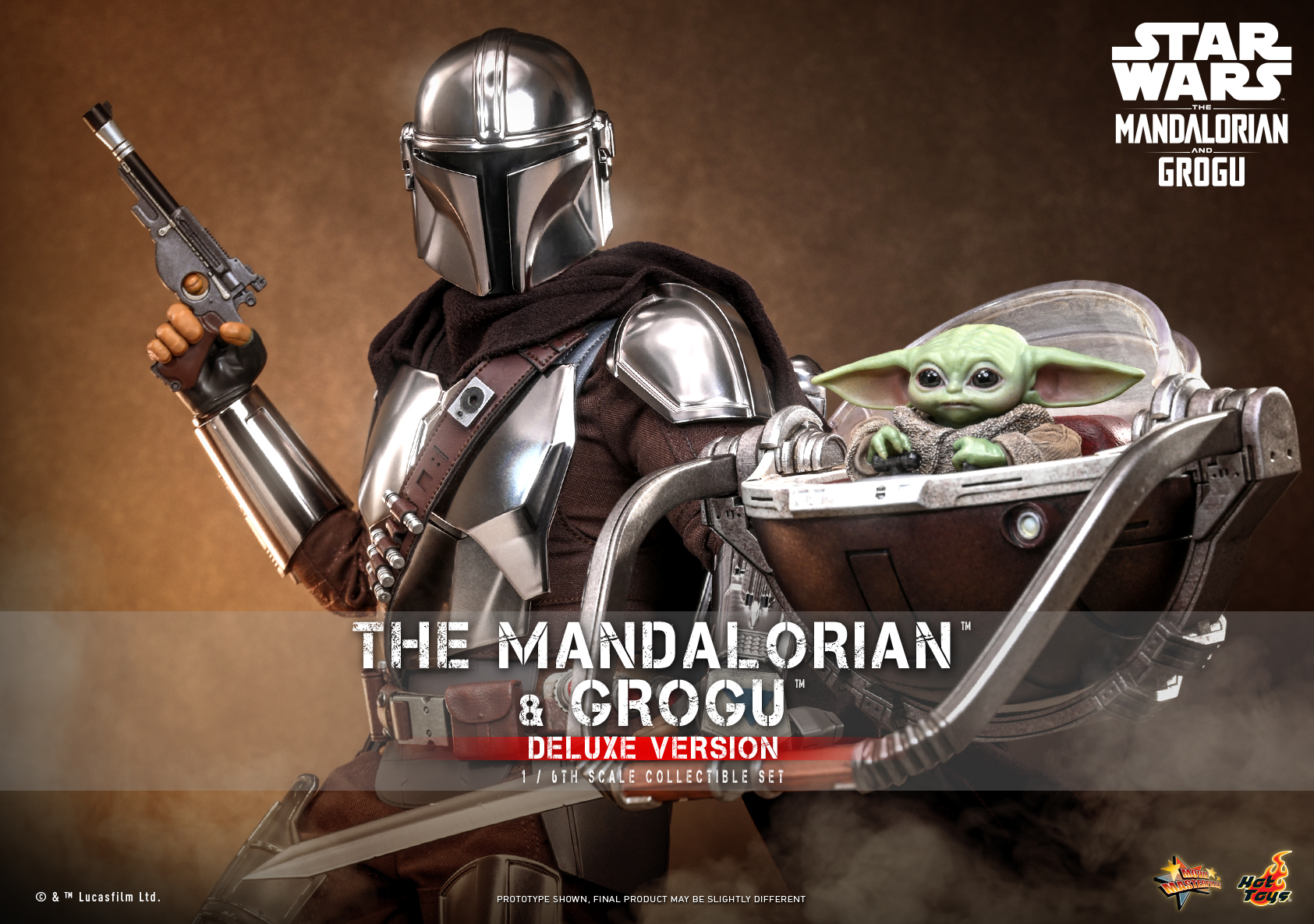 The Mandalorian and Grogu Deluxe Release by Hot Toys