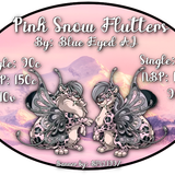 pink snow flutters