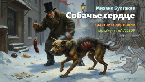Читать краткий пересказ романа Михаила Булгакова «Собачье сердце». Собачье сердце, краткое содержани.jpg