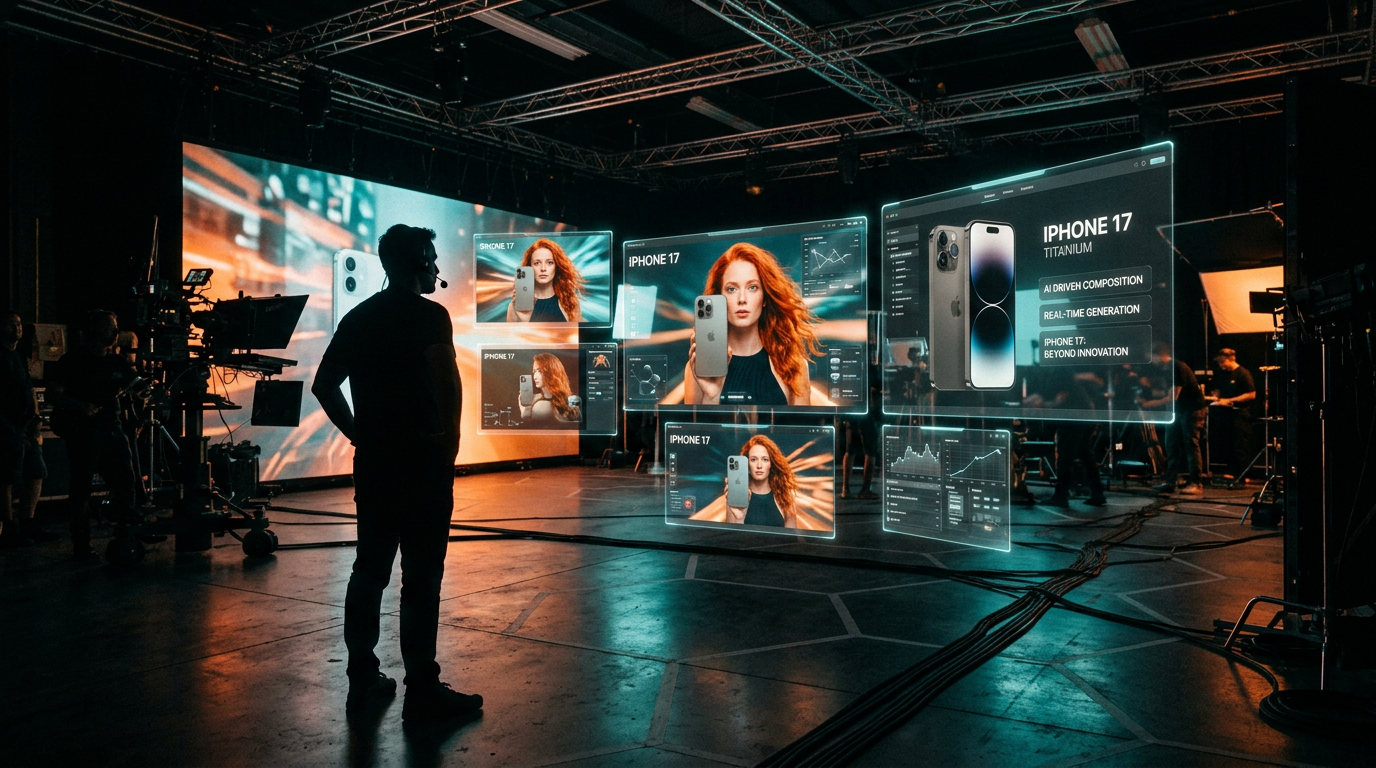 AI photo studio visualization