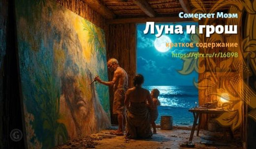 Читать краткий пересказ романа Уильяма Сомерсета Моэма «Луна и грош». Луна и грош, Моэм, краткое сод.jpg
