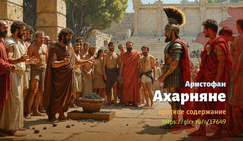 Читать краткий пересказ книги Аристофана «Ахарняне». Ахарняне, Аристофан, краткое содержание Аристоф.jpg
