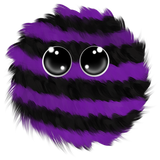 Purple Stripe Floofi 300px