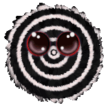 Hypnotic Rainbow B&W Floofi 300px.gif
