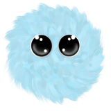 Blue Pastel Floofi 300px