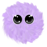 Purple Pastel Floofi 300px