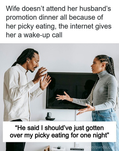 wife refuses attending celebration dinner.jpg