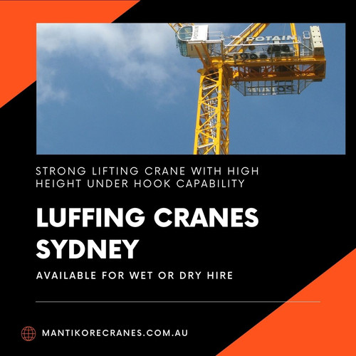 Are you searching for luffing cranes Sydney? Your search ends here and you are in the right place. Over 20 years of industry experience in the wet and dry hire of tower cranes and providing mobile cranes. Our Crane is highly being used at construction sites to make the entire work stress-free and increase productivity. So Mantikore Cranes are one of the best companies which provide high-quality Cranes with Competitive Price. Our cranes and personnel are suitably skilled and experienced to overcome all kinds of crane challenges. Mantikore cranes are offering you the mobile, tower, self-erecting, and electric Luffing cranes. Ranging from small to large projects we have a crane to meet your needs. Hire now: 1300626845. For information email us at info@mantikorecranes.com.au. The opening hours is Monday to Friday from 7 am to 7 pm or visit our website at mantikorecranes.com.au