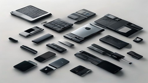 a fotografia profissional captura uma seleo elegante e moderna de gadgets tecnolgicos dispostos s.jpg