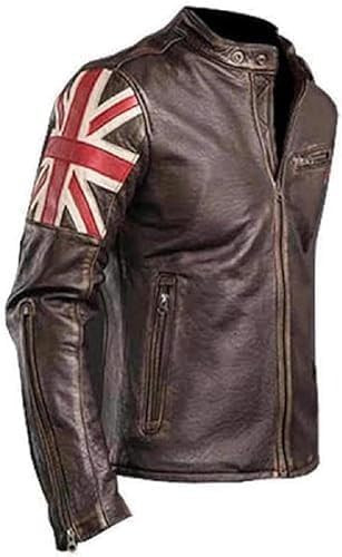 UK Flag Cafe Racer Vintage Brown Jacket 2.jpg