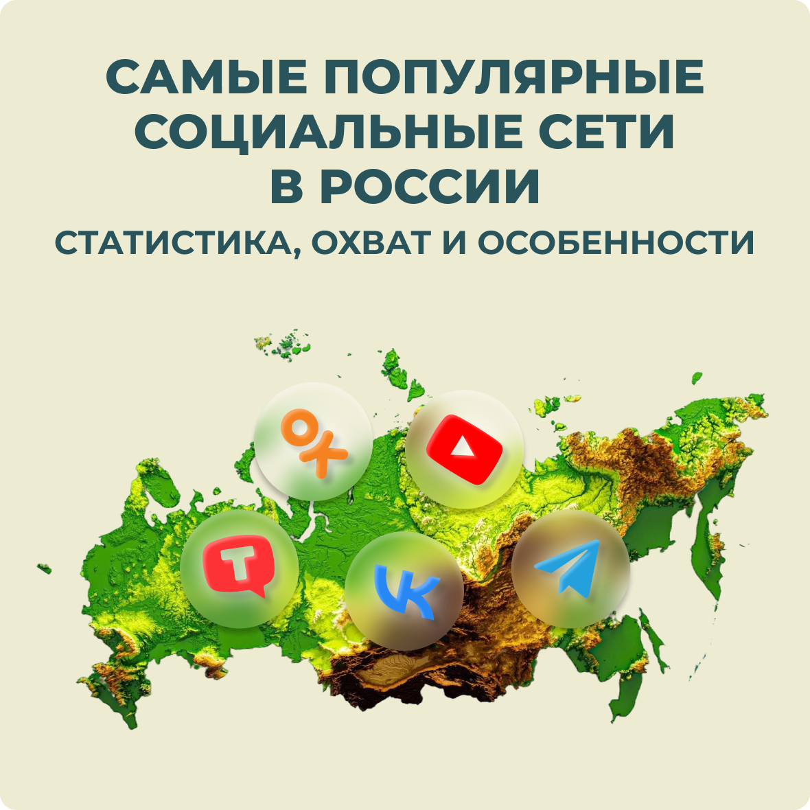 Самые популярные социальные сети в России