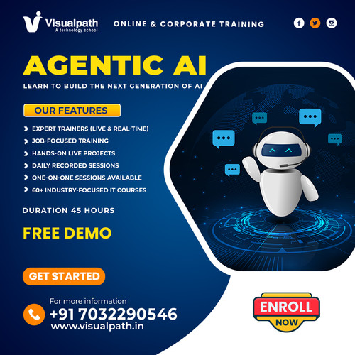 Visualpath delivers expert-guided Agentic AI Course Online focused on practical learning and skill development. Our structured sessions help learners understand key concepts, tools, and workflows used in modern AI systems. Conducted fully online and aligned with Agentic AI Training in Hyderabad, the program supports global learners. Agentic AI Training. ☎️ Call +91-7032290546. 
 WhatsApp: https://wa.me/c/917032290546
 Website: https://www.visualpath.in/agentic-ai-online-training.html
Blog: https://visualpathblogs.com/category/agentic-ai/