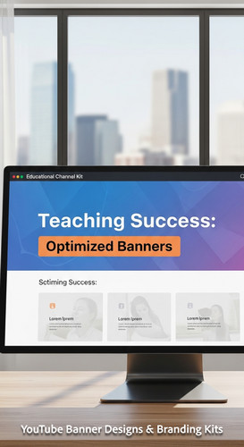 A bright studio with a large window a monitor showing an educational channel kit overlay text Teachi.jpg