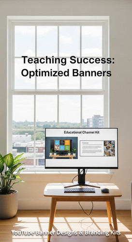 A bright studio with a large window a monitor showing an educational channel kit overlay text Teachi.jpg