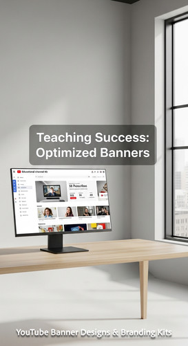 A bright studio with a large window a monitor showing an educational channel kit overlay text Teachi.jpg