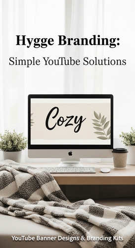 A cozy workspace with a blanket and a screen displaying a generic cozy banner overlay text Hygge Bra.jpg