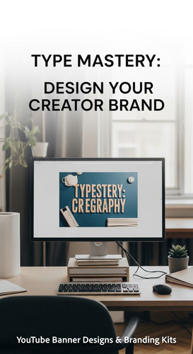 A graphic design studio a monitor displaying a typography channel art overlay text Type Mastery Desi.jpg