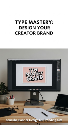A graphic design studio a monitor displaying a typography channel art overlay text Type Mastery Desi.jpg